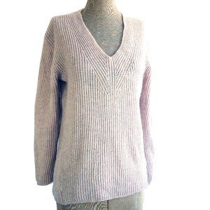 Madewell Merino Wool Lilac Ribbed Sweater